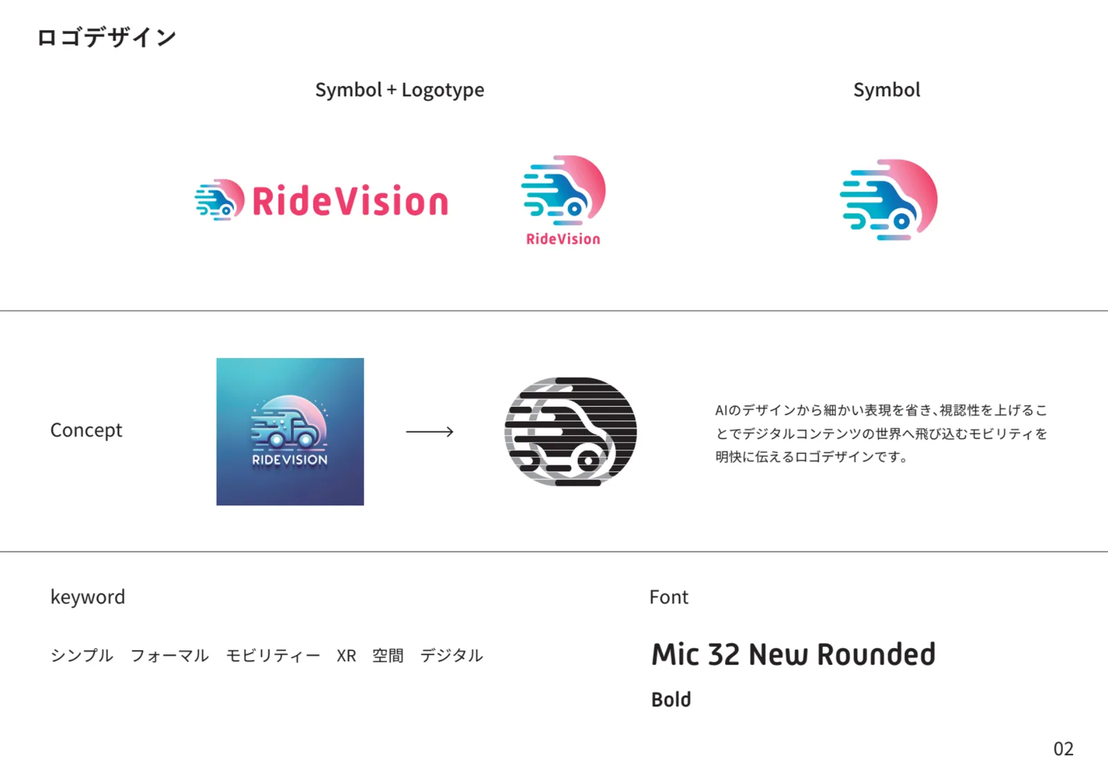 AI生成を起点に磨き上げたサービスロゴ